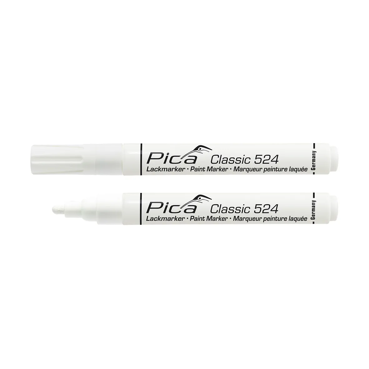 PICA Classic Industry Paint marker 2-4mm rund spids hvid
