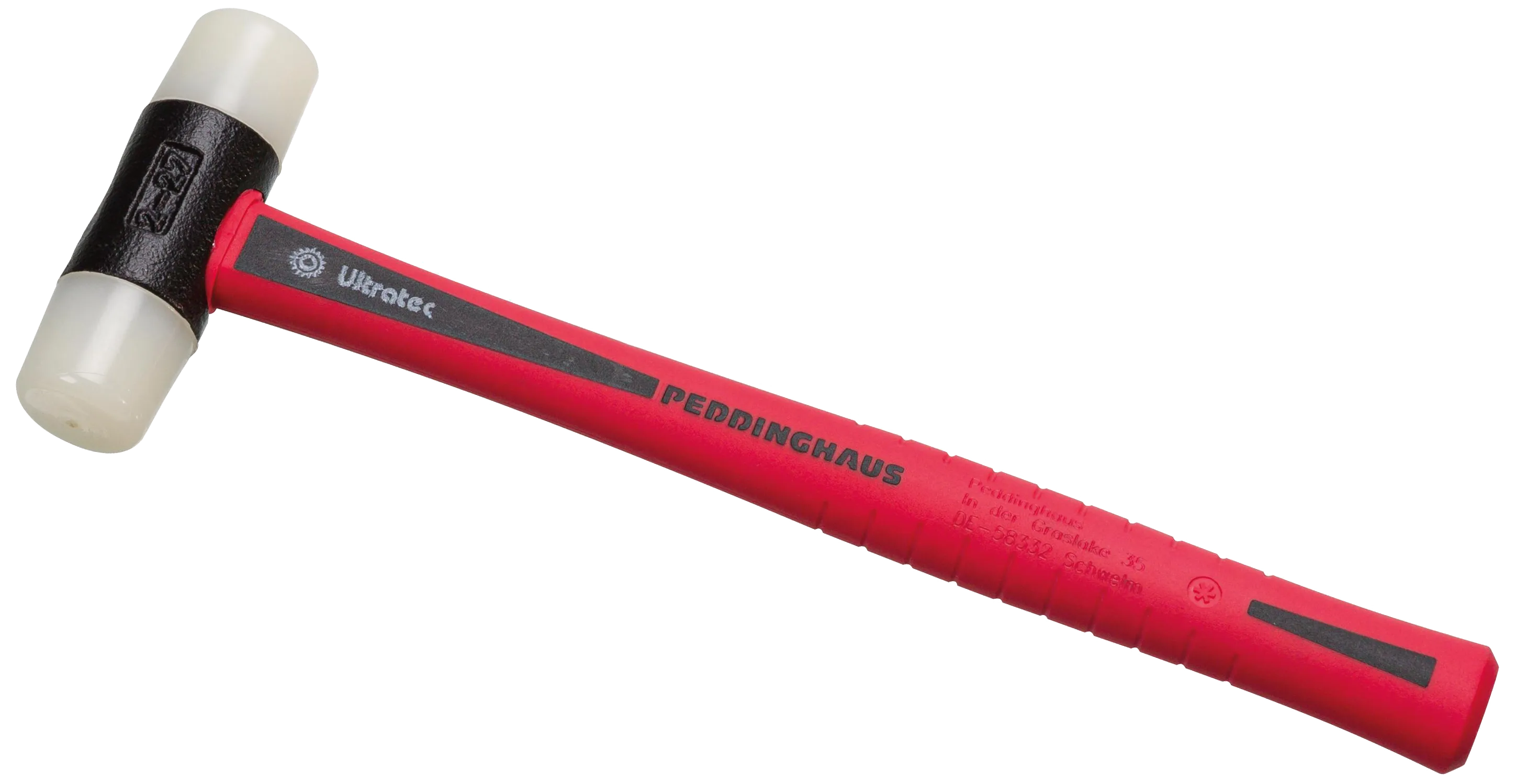 Nylonhammer m/Ultratec-skaft hvide baner 40mm