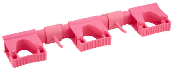 Vikan Hygiejnisk Fleksibelt Vægophængssystem, 420 mm, Pink