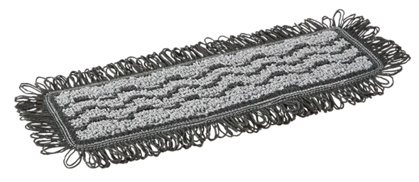 Vikan Damp 42 Dark mikrofibermoppe, Hook & Loop, 25 cm, Grå