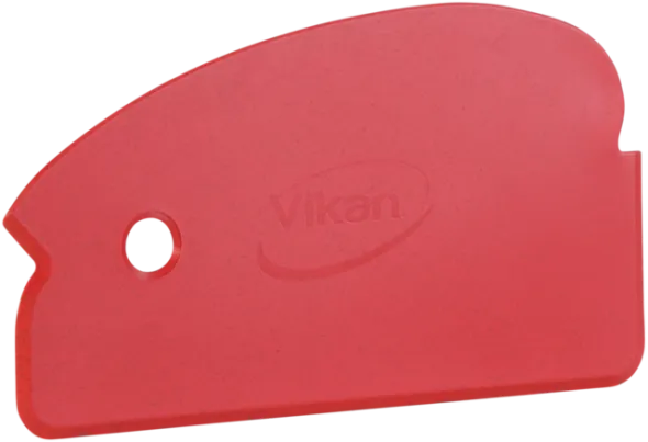 Vikan Håndskraber, fleksibel, Metaldetekterbar, 165 mm, Rød