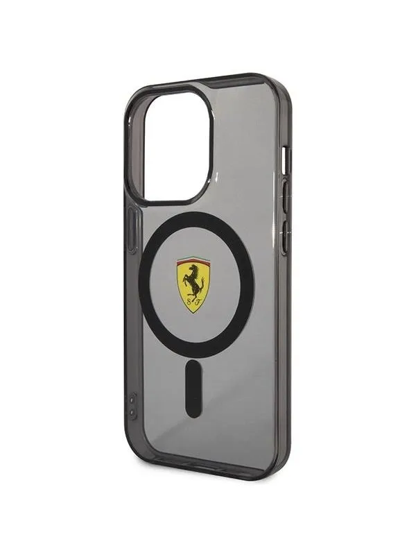 Ferrari Translucent MagSafe Case for iPhone 14 Pro - Black