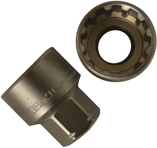 BATO Topp gjennomstikk kort 3/8" x 24mm. SplineLock.
