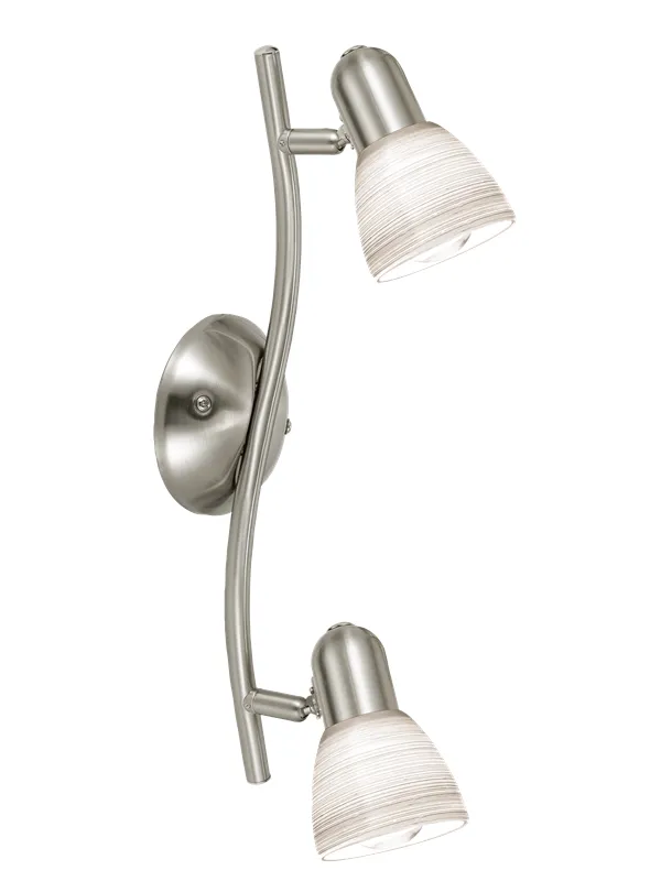 EGLO DAKAR 1 spot rail 2L brushed steel/white