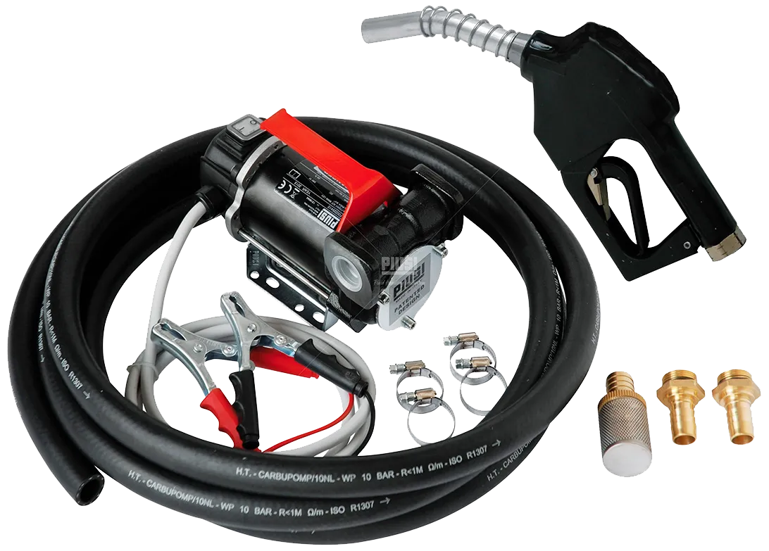 Piusi dieselpumpesæt, slange & aut.pistol, 12V