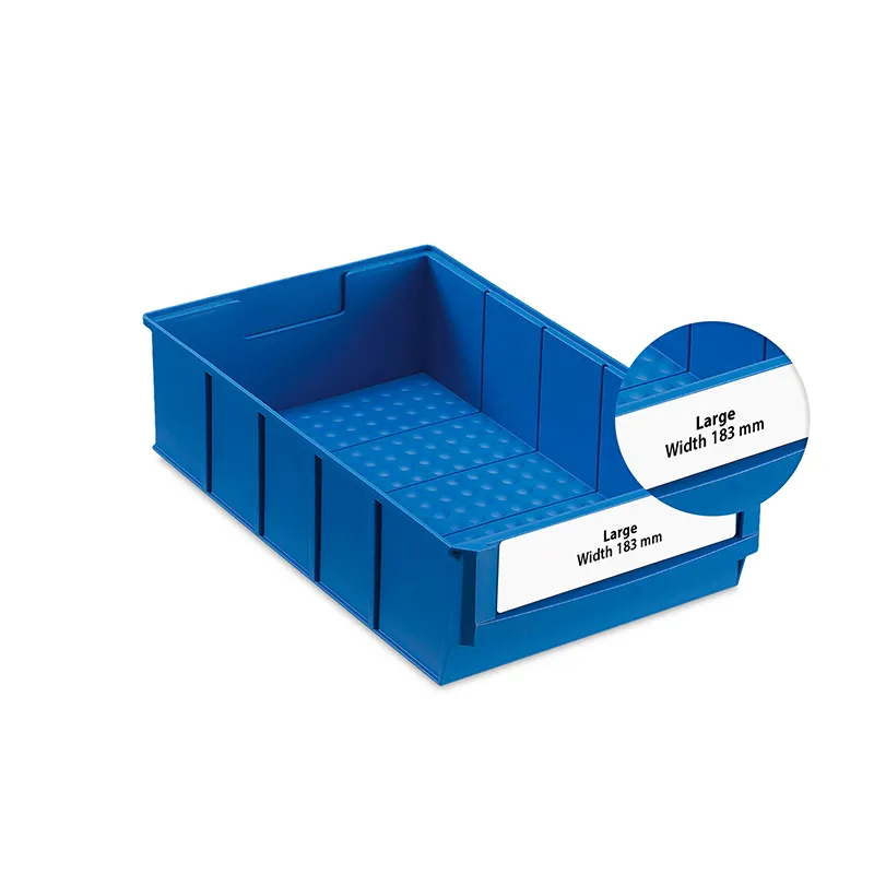 Etikett bred versjon for lagerkasse bredde = 183 mm (Pakke med 60 stk)