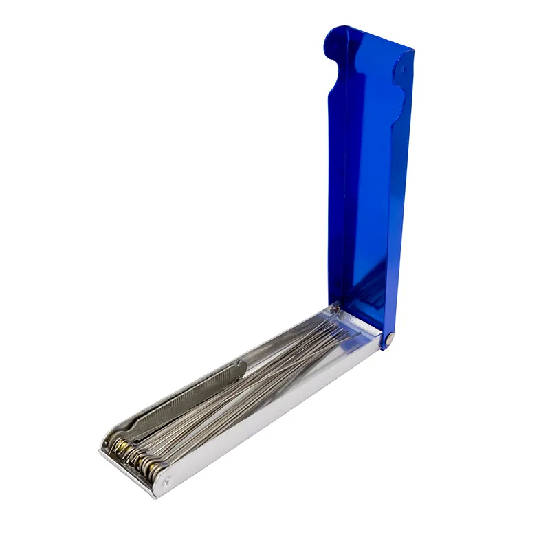 WLDPRO Rensepinnesett Ø0,4-2,5 mm i metallboks og lengde 130 mm