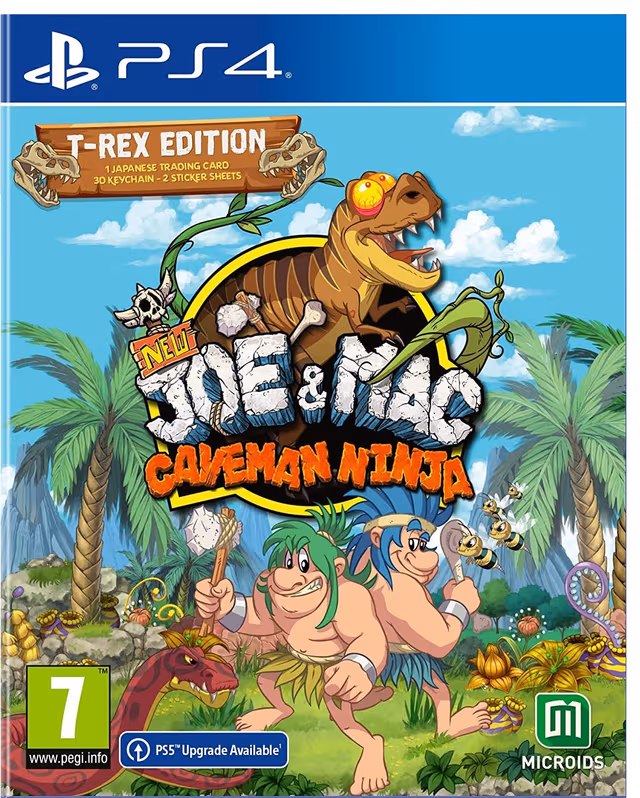 New Joe & Mac: Caveman Ninja - T-Rex Edition (PS4)