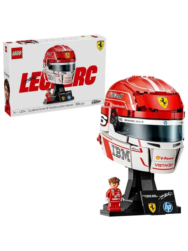LEGO Editions 43014 Scuderia Ferrari HP Charles Leclerc hjelm