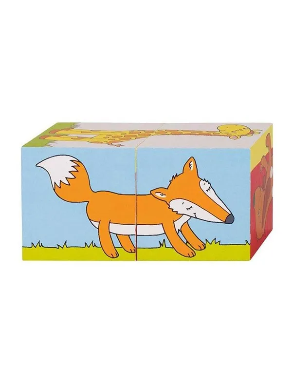 Goki Wooden Block Puzzle Animals 2 pcs. Blokk