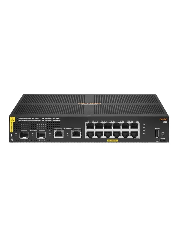 Hewlett Packard Enterprise Aruba 6100 Switch 12G CL4 2SFP+ 139W