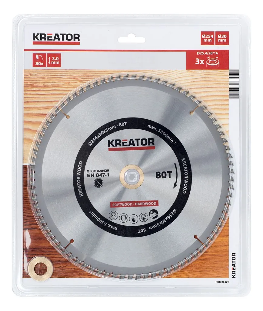 Rundsagblad 254 mm - 80 HM tenner