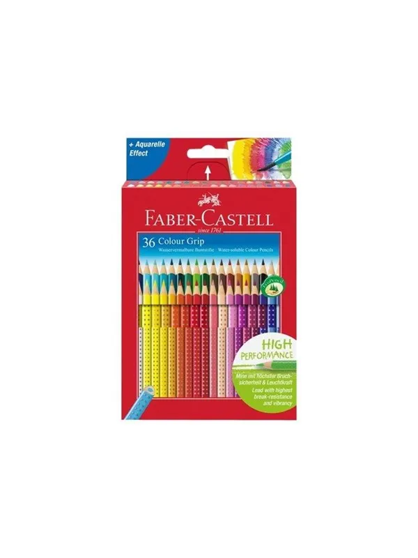 Faber-Castell Col. pencil Colour Grip cardboard 36x