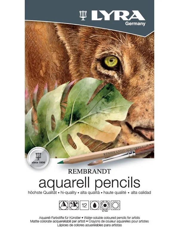 Lyra Rembrandt Aquarell Tin Box 12 pcs