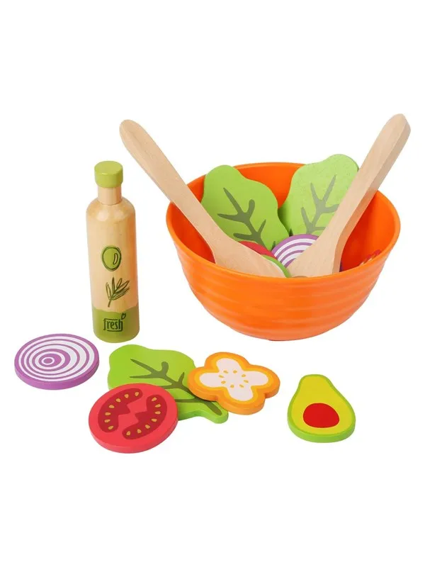 Small Foot - Wooden Play Food Salad Play Set 15 p