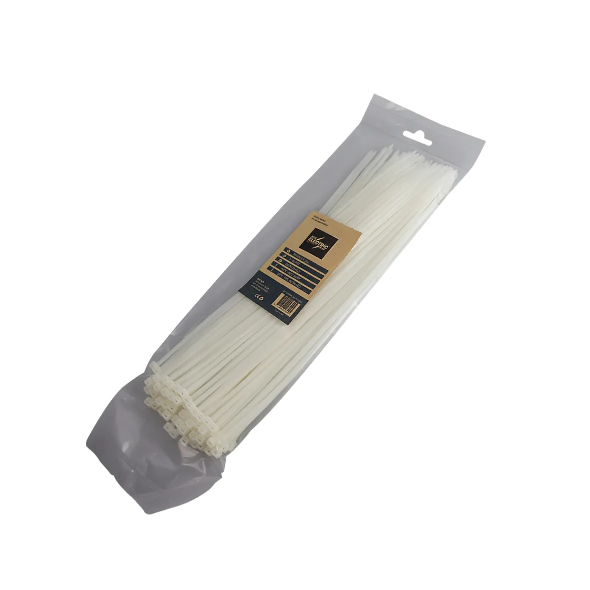 BLUE ELECTRIC kabelbinder 7,6x450mm neutral 100 stk