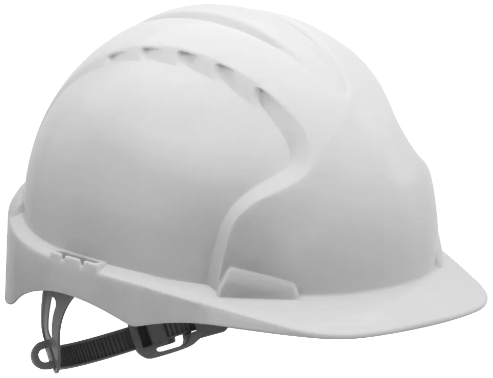 Sikkerhetshjelm JSP EVO3 uventilert - hvit