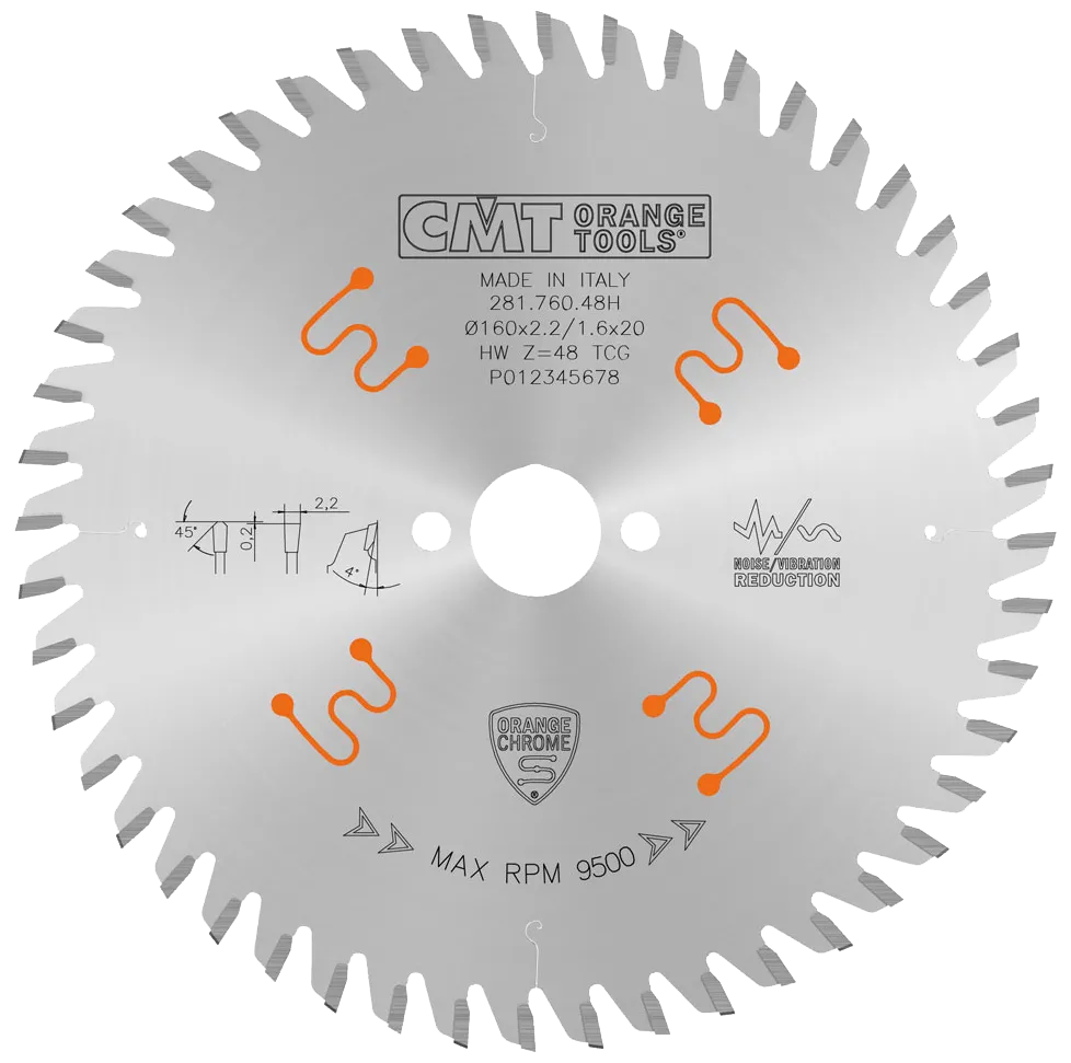 Blad 160x2,2x20 Z48 TF Krom