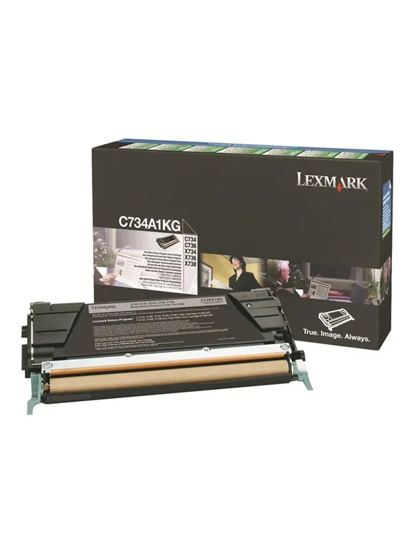 Lexmark C734A1KG Black Toner - Laser toner Svart