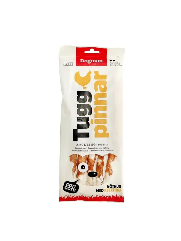 Dogman Tyggepinner med kylling 5-pack
