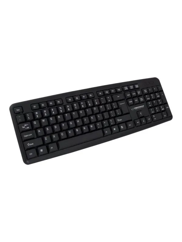 Esperanza STANDARD WIRED KEYBOARD USB AMARILLO - Tastatur - Svart