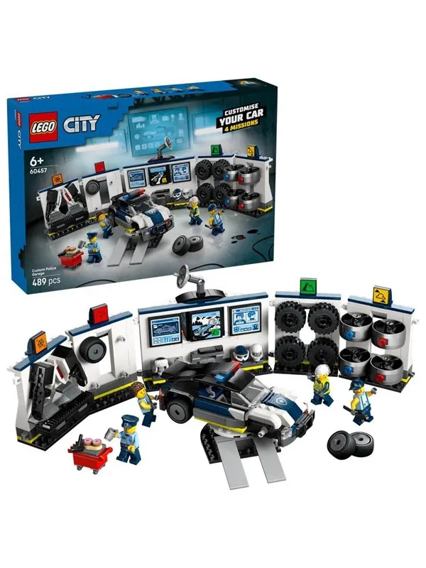 LEGO City 60457 Verksted for tilpasning av politibiler