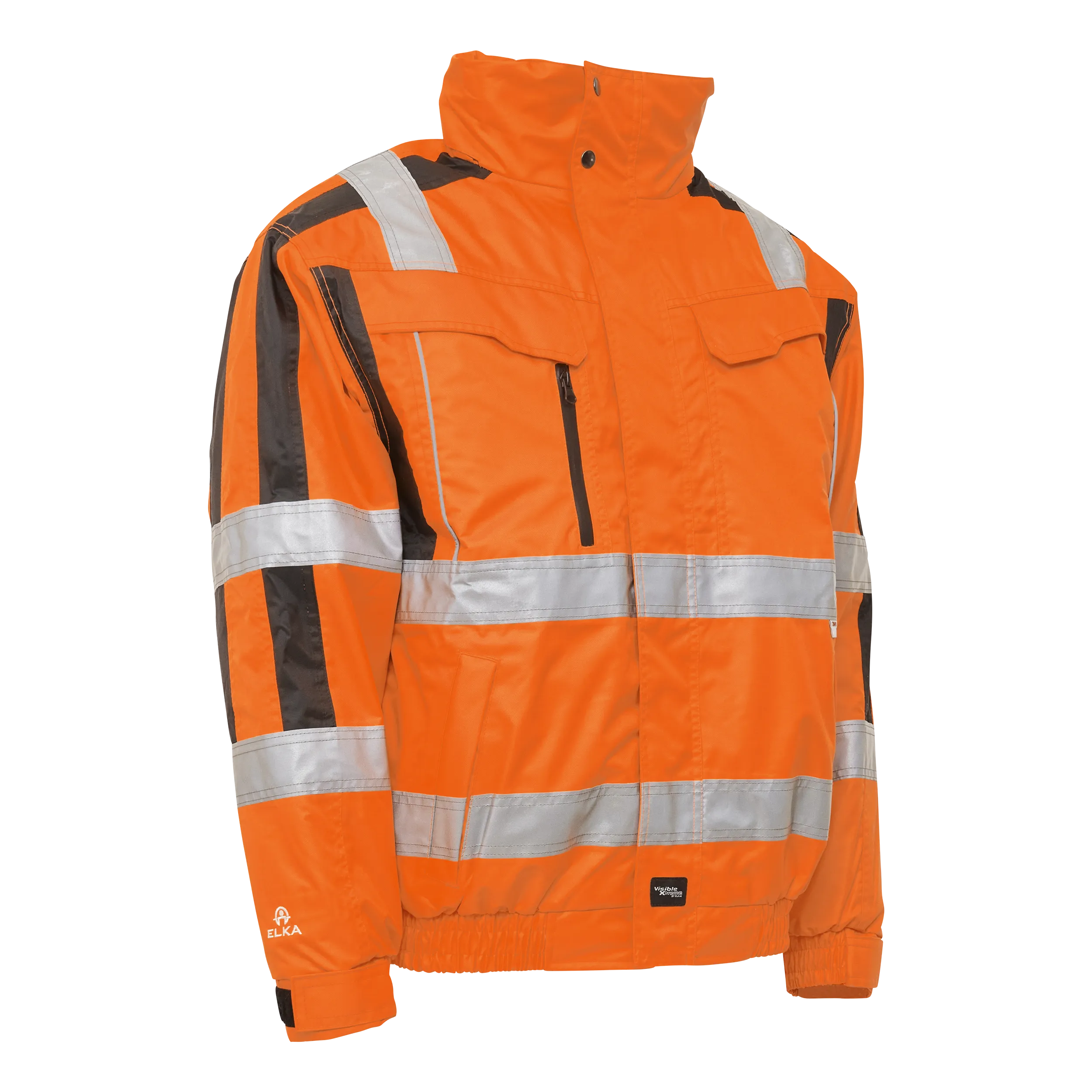 Synlig Xtreme 2-i-1 vinterpilotjakke - Fl.orange/Sort - M
