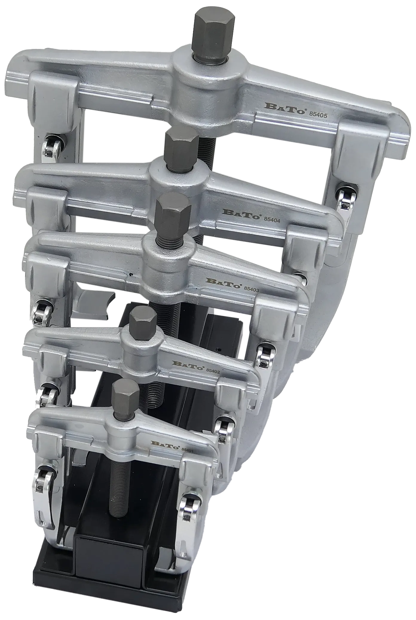 Bato avtrekkere 90-335mm, 5stk i metallstativ