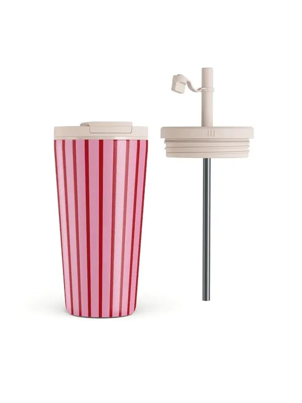Burga Favorit Bikini - Travel Mug 500ml with Flap & Straw Set