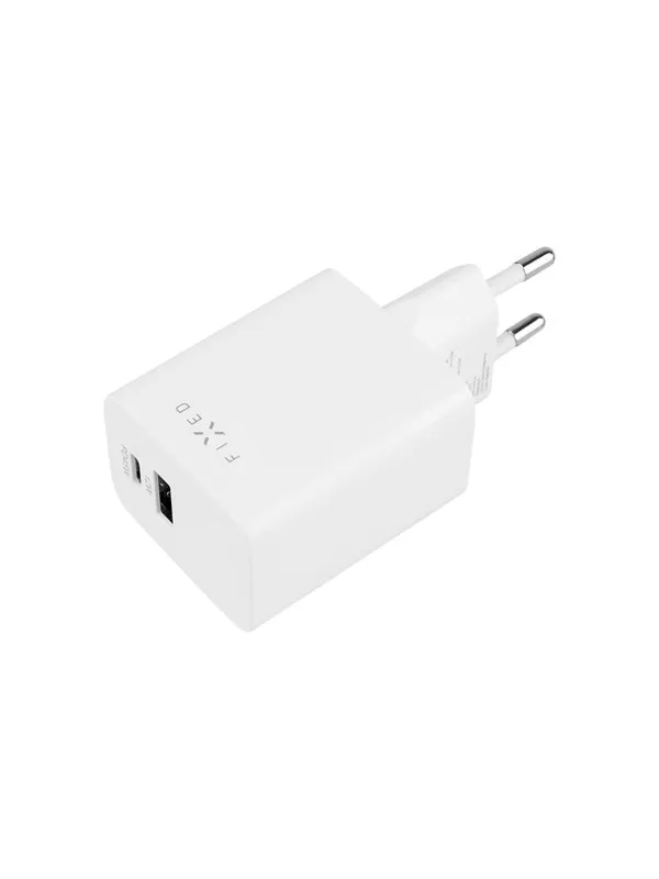 FIXED Super Fast Mini Charger 45W USB-C PD + USB-A White