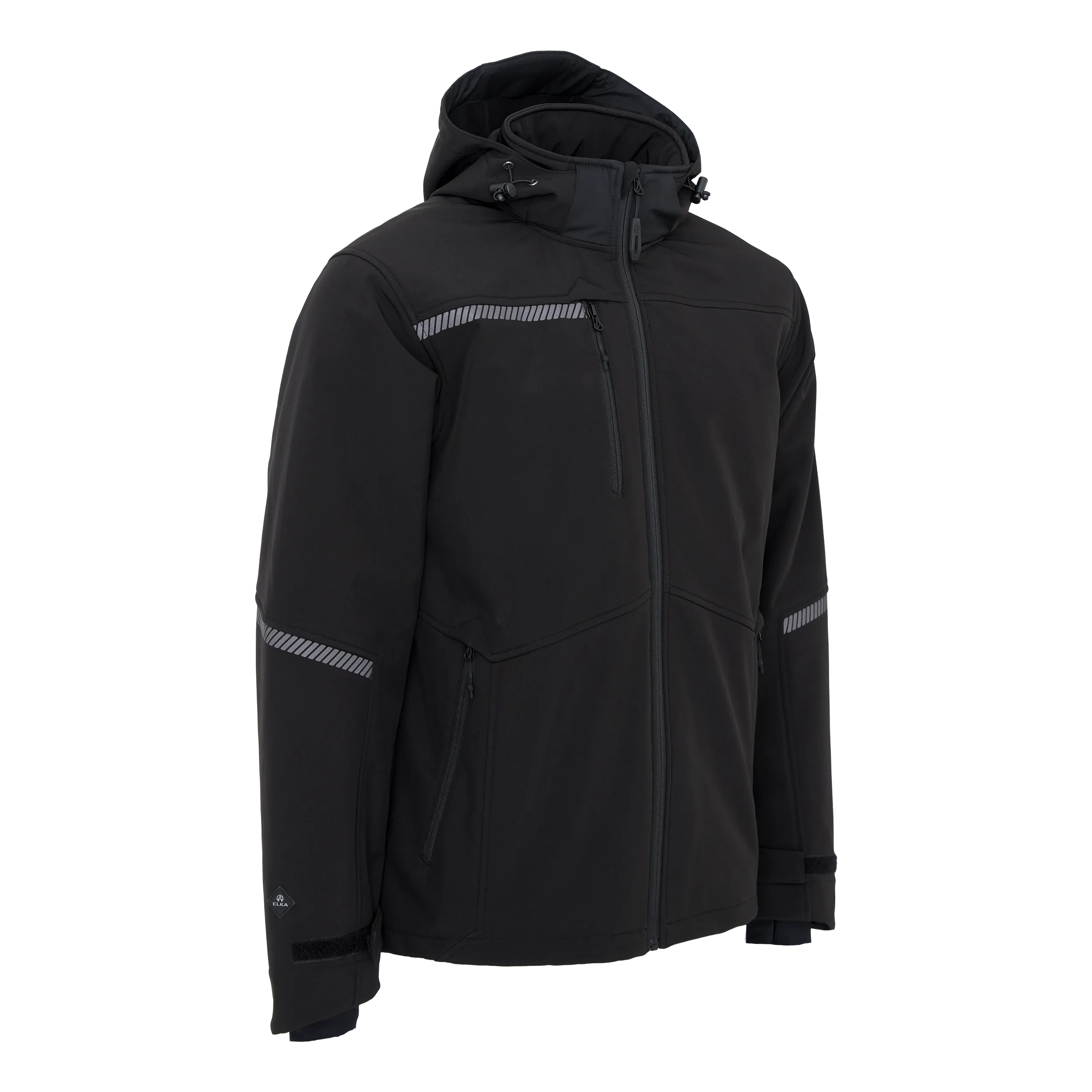 Working Xtreme resirkulert softshelljakke - Svart - 5XL