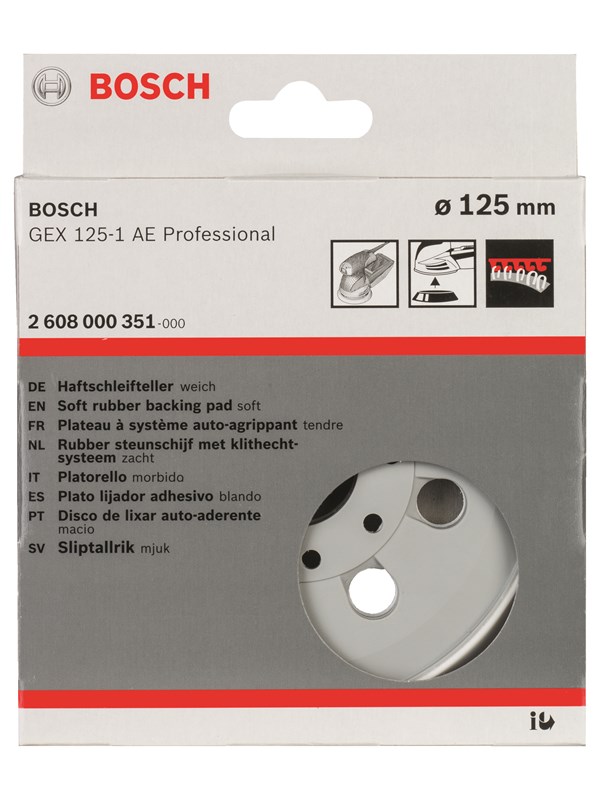 Bosch Slipetallerken myk, 125 mm