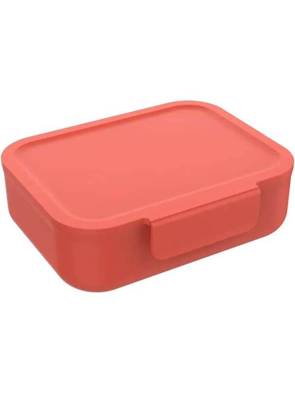 Euromic LUNCH BUDDIES Red lunch box w/clip lock & divide