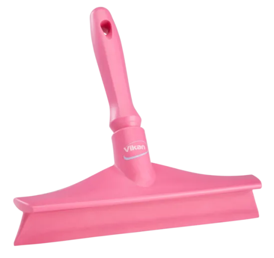 Vikan Ultra hygiejnisk bordskraber m/mini skaft, 245 mm, Pink