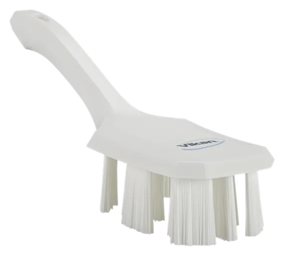 Vikan UST Håndbørste m/kort skaft, 260 mm, Stiv, Hvid