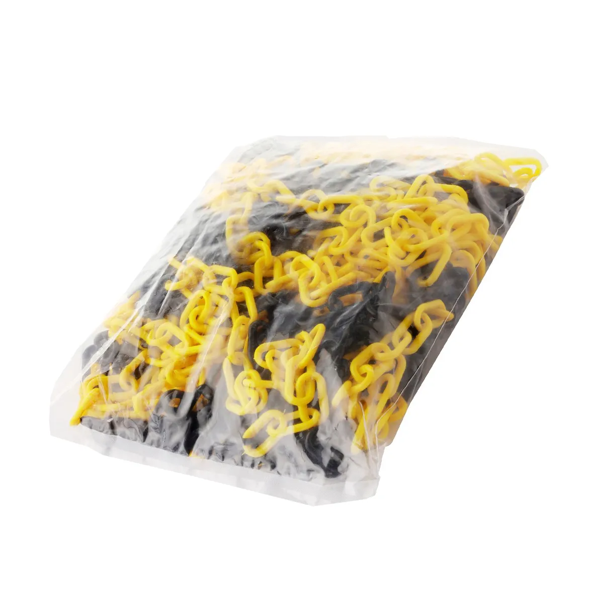 SPREHN plastkæde 6mm sort/gul 25 meter