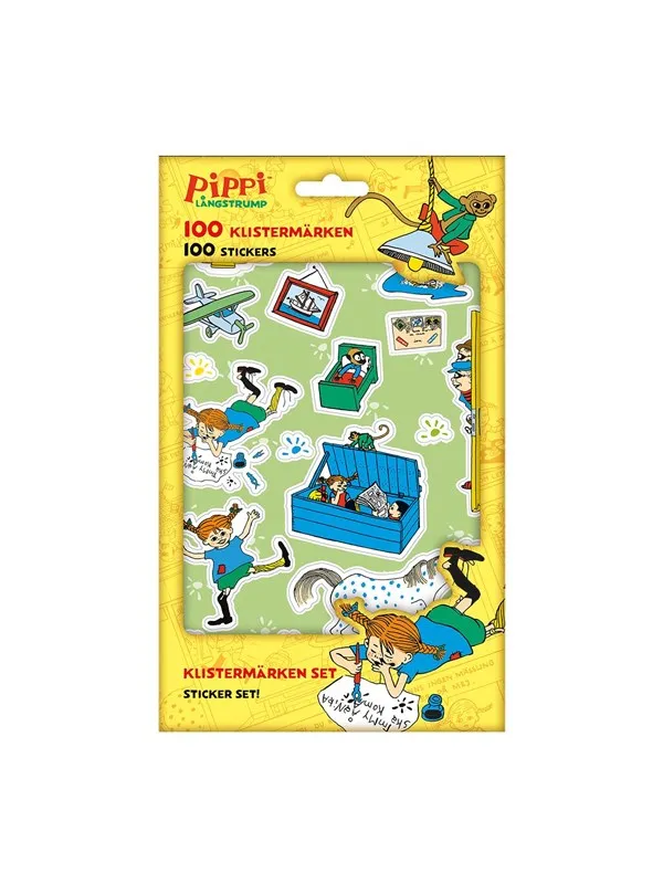 Euromic PIPPI Stickers set w/100 stickers in paper pack