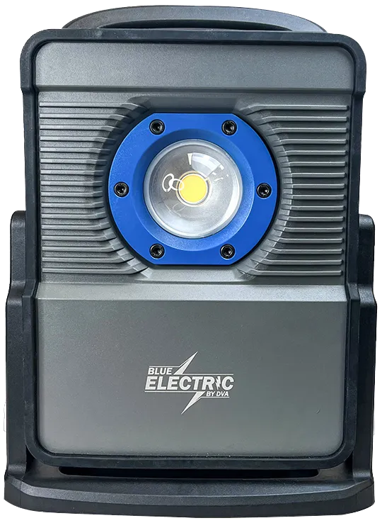 Arbeidslampe 10.000lm m/adaptere t/powertool-batt.