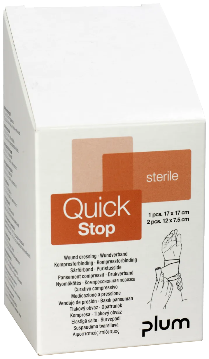 QuickStop kompressforbinding 3 stk