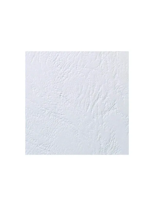 GBC Innbindingsomslag  A5 LeatherGrain 250g Hvit