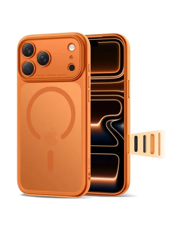 Tech-Protect  Magpeak MagSafe CC Case for iPhone 17 Pro - Orange