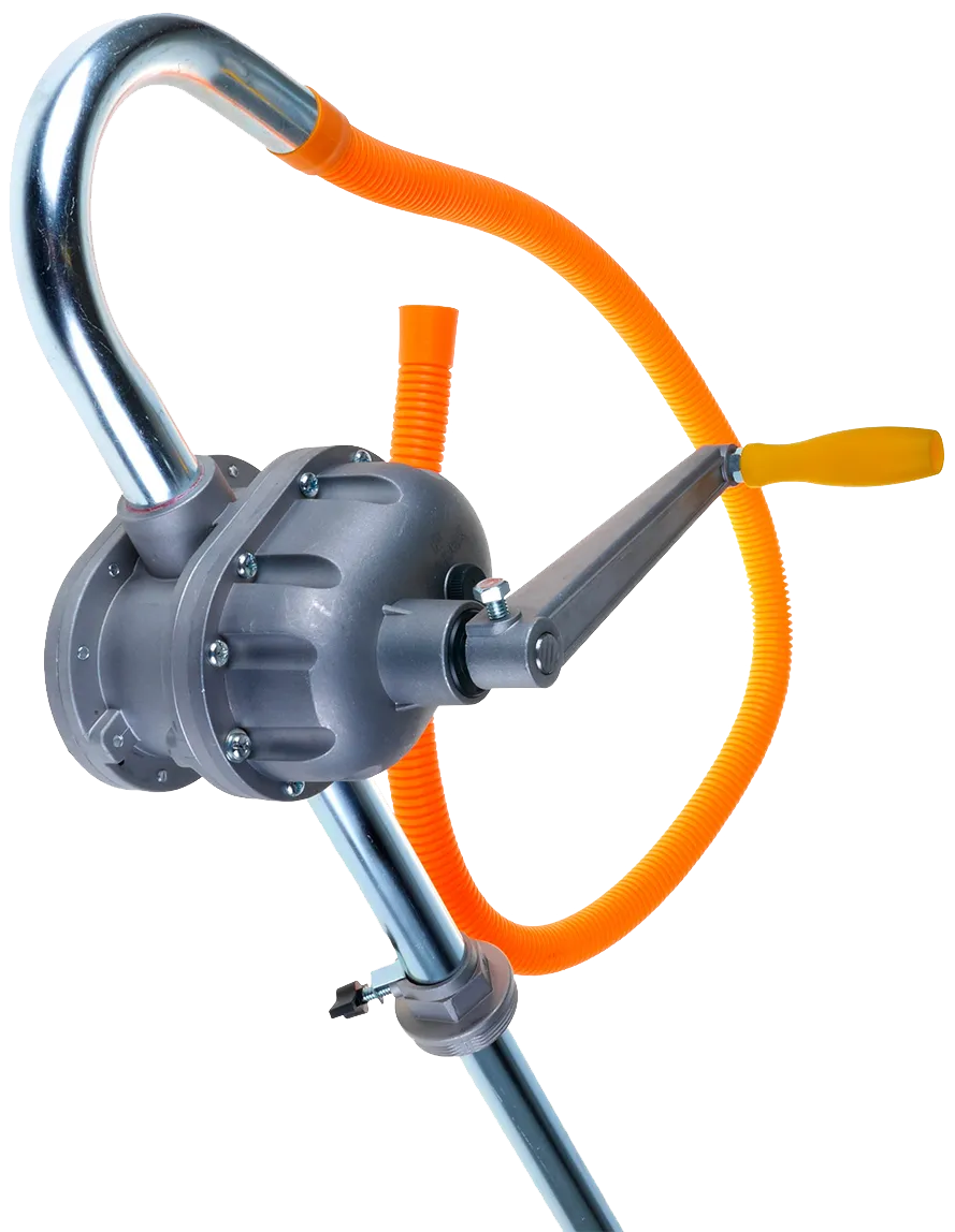 Rotationspumpe f/benzin, 2-kamret, f/208 ltr fad
