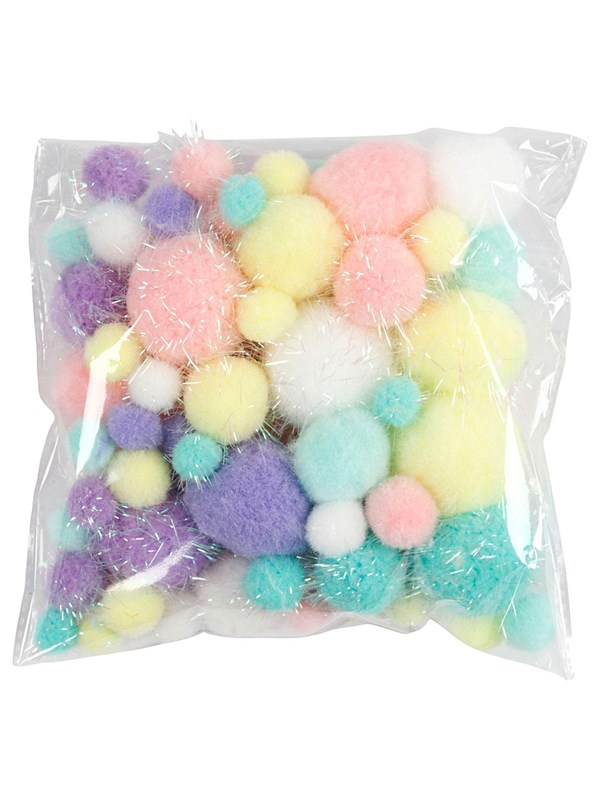 Creativ Company Pom-poms Pastel colours 62gr.