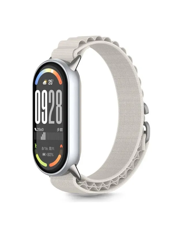 Tech-Protect Nylon Pro Strap for Xiaomi Smart Band 8 / 9 / 10 / NFC - Beige