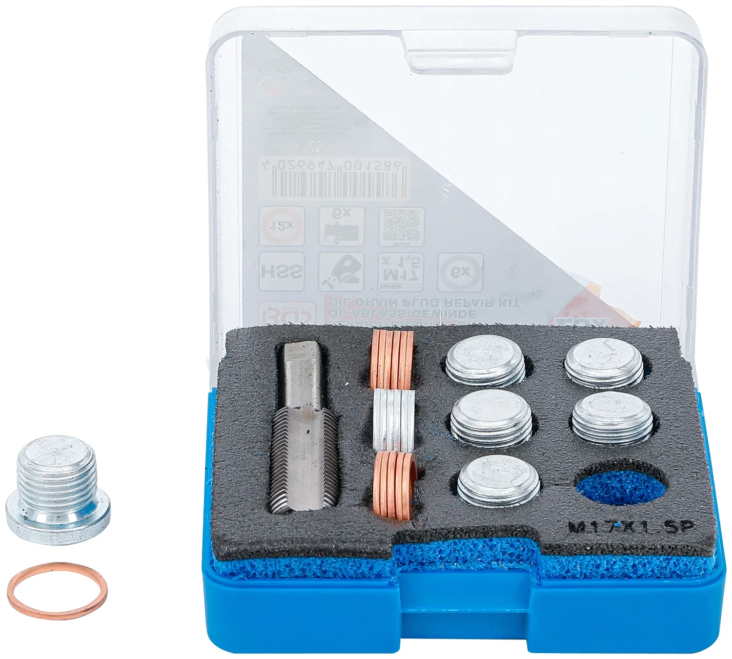 Reparationssæt til olieaftapningsgevind | M17 x 1,5 mm