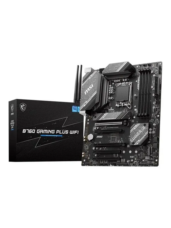 MSI B760 GAMING PLUS WIFI Hovedkort - Intel B760 - Intel LGA1700 socket - DDR5 RAM - ATX