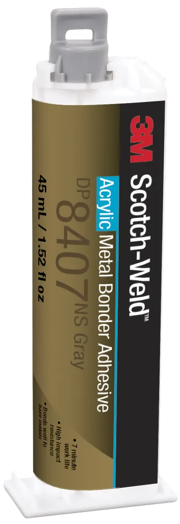 Scotch-Weld akryllim DP8407NS, grå, 45 ml