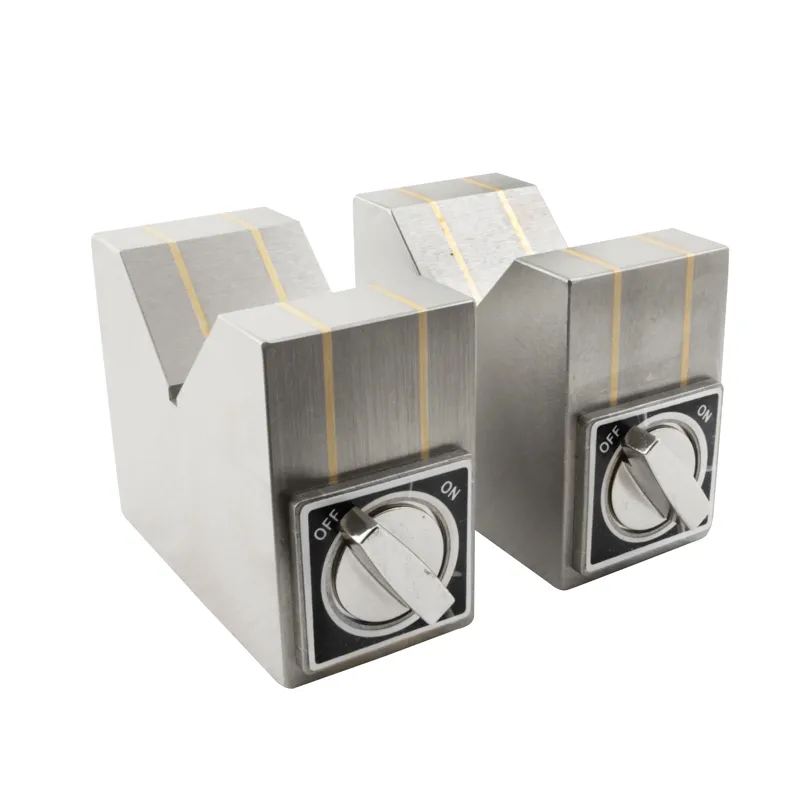 Magnet V-blokk 100x50x80 mm med av/på-funksjon (2 stk)