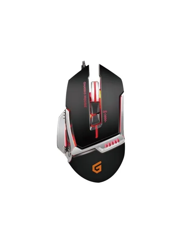 Conceptronic DJEBBEL 8 - mouse - USB - black silver - Mus - Optisk - 8 - Sølv