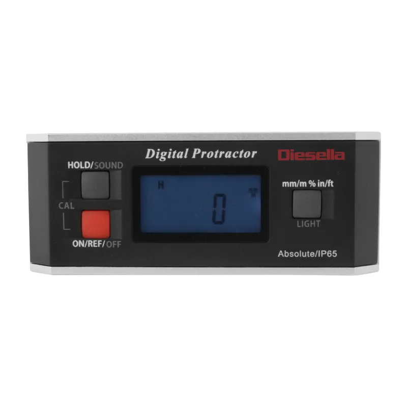 Digitalt vaterpass IP65 150 mm/0,05° 4x90° med stor LCD-skjerm
